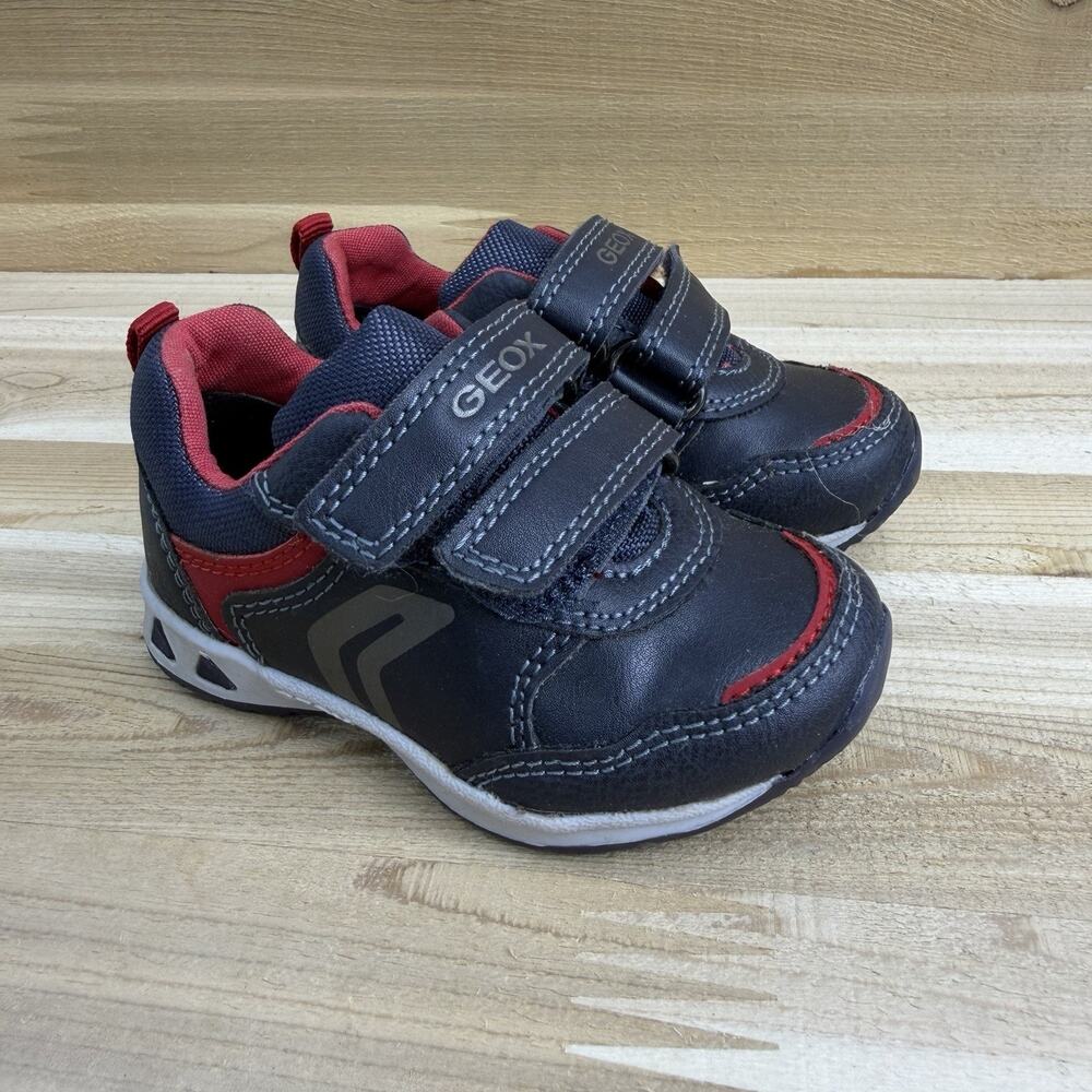 Geox Respira Toddler Sport Sneaker w/Grip- Navy Blue - Size 4.5